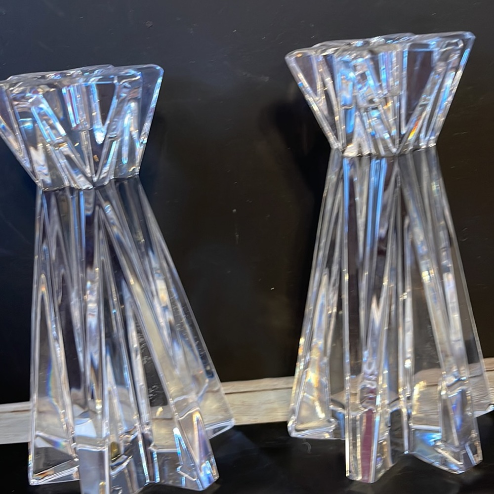 Crystal candle stick holders - Picture 6 of 6